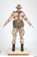  Photos Army Man in Camouflage uniform 7 20th century US Army a poses camouflage whole body 0013.jpg